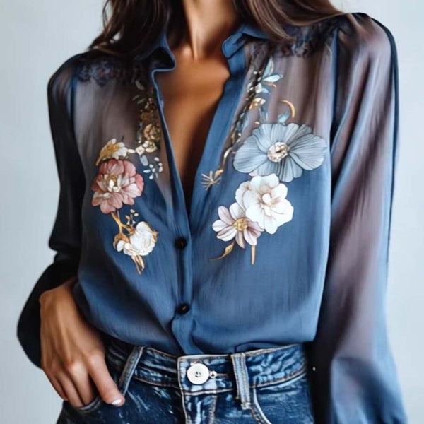 Floral Boho Chic Women's Blouse