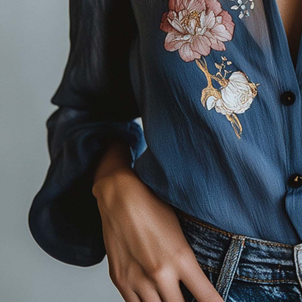 Floral Boho Chic Women's Blouse