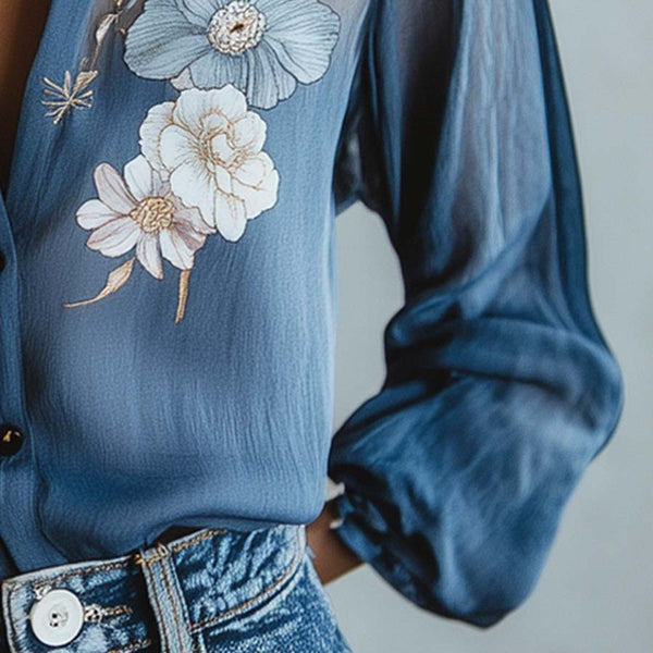 Floral Boho Chic Women's Blouse
