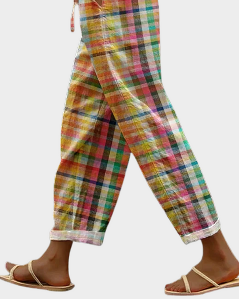 Michelle  | Comfortable Checkered Pants