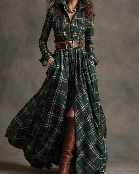 Mireline - Classic Button-Up Shirt Dress