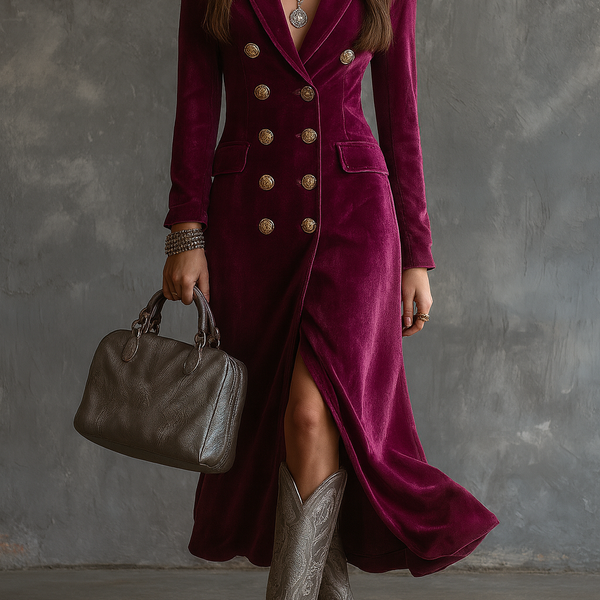 Victoria | Velvet Blazer Dress