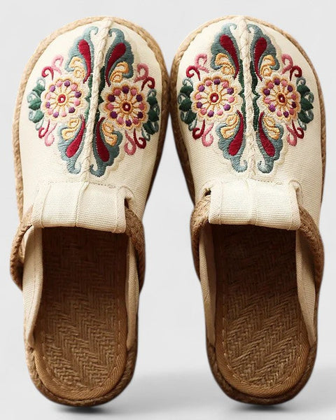 Marousse | Comfortable Handmade Floral Mules