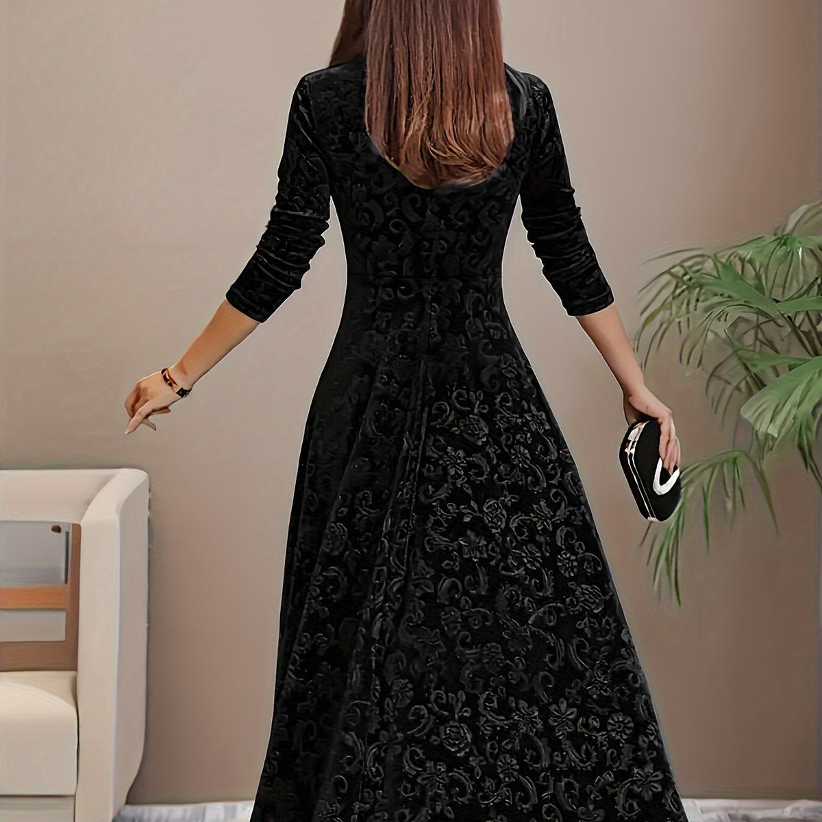 Nicola™ Elegant Velvet Dress