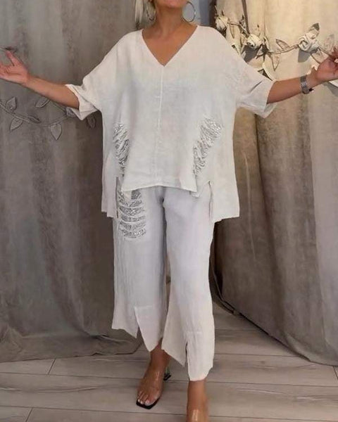 BIANCA | Elegant Two-Piece Summer Set For The Sunny Days