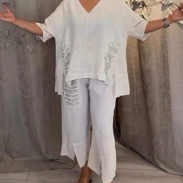 BIANCA | Elegant Two-Piece Summer Set For The Sunny Days