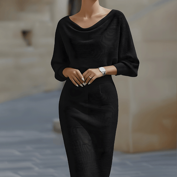 Brielle | Draped Elegant Midi Dress
