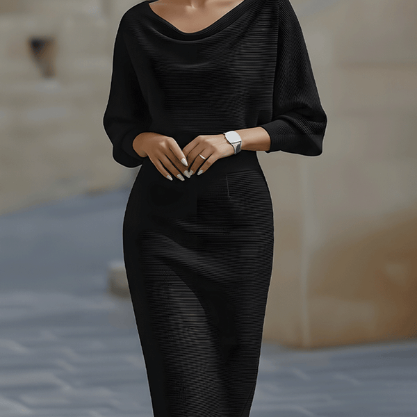 Brielle | Draped Elegant Midi Dress