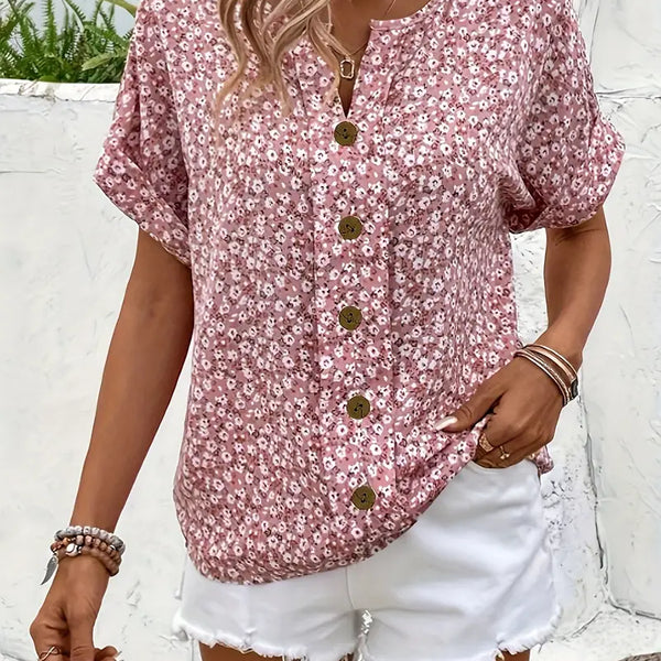 Verna™ | Stylish Floral Print Blouse