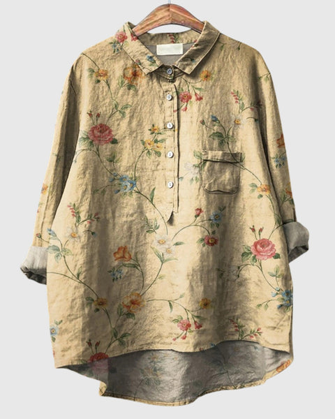 Poppy | Modern Linen Shirt
