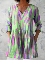 Lyla | Long Blouse with V-Neck