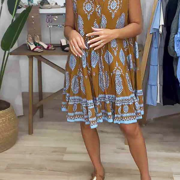 Anne | Elegant V-Neck Dress