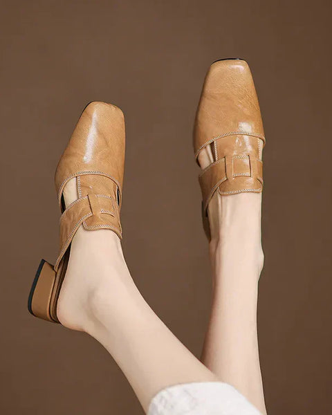 Andie Genuine Leather Mules