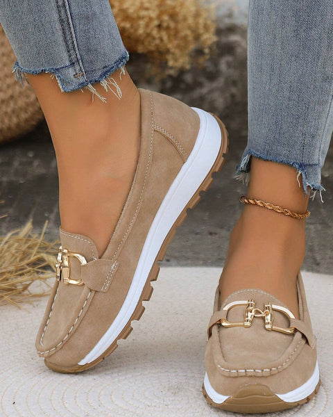 Ellie - Flat Buckle Loafers