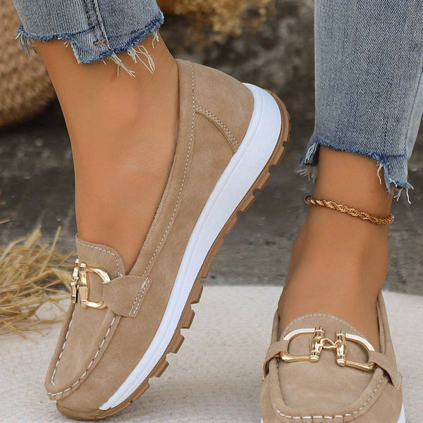 Ellie - Flat Buckle Loafers