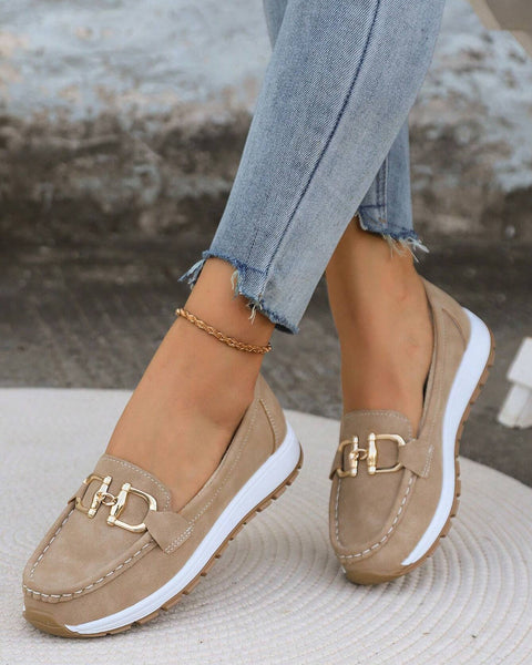 Ellie - Flat Buckle Loafers