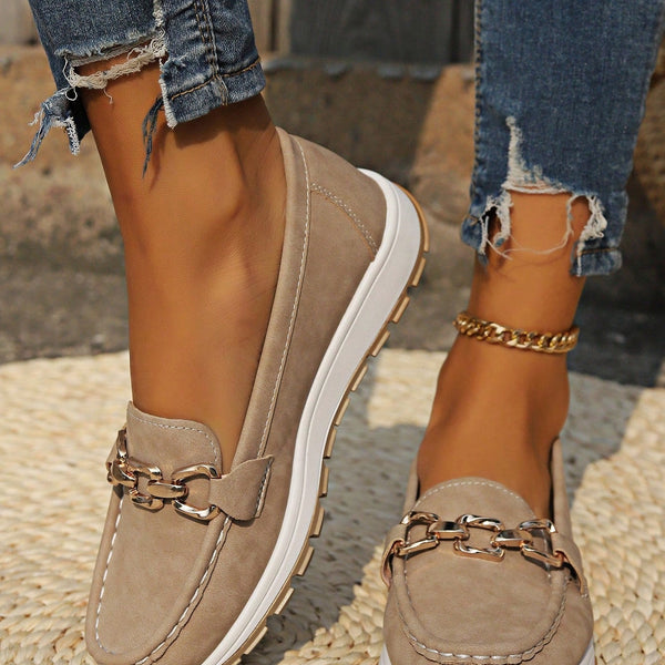 Ellie - Flat Buckle Loafers