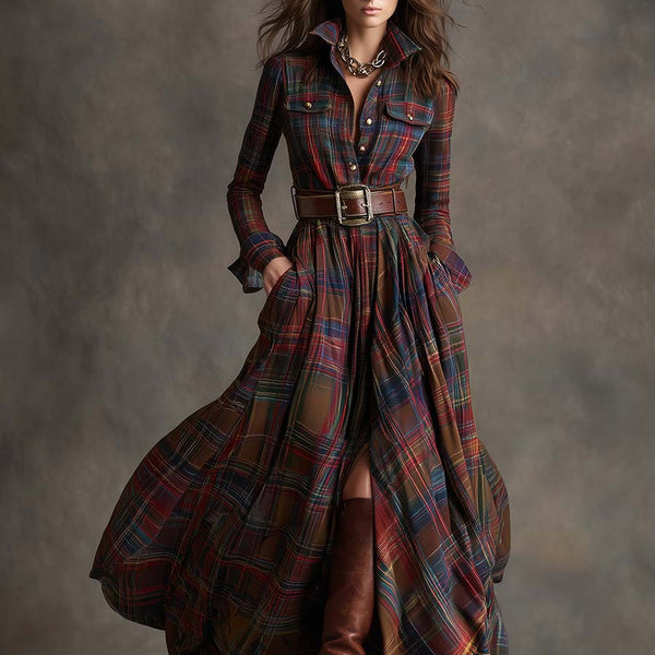 Mireline - Classic Button-Up Shirt Dress