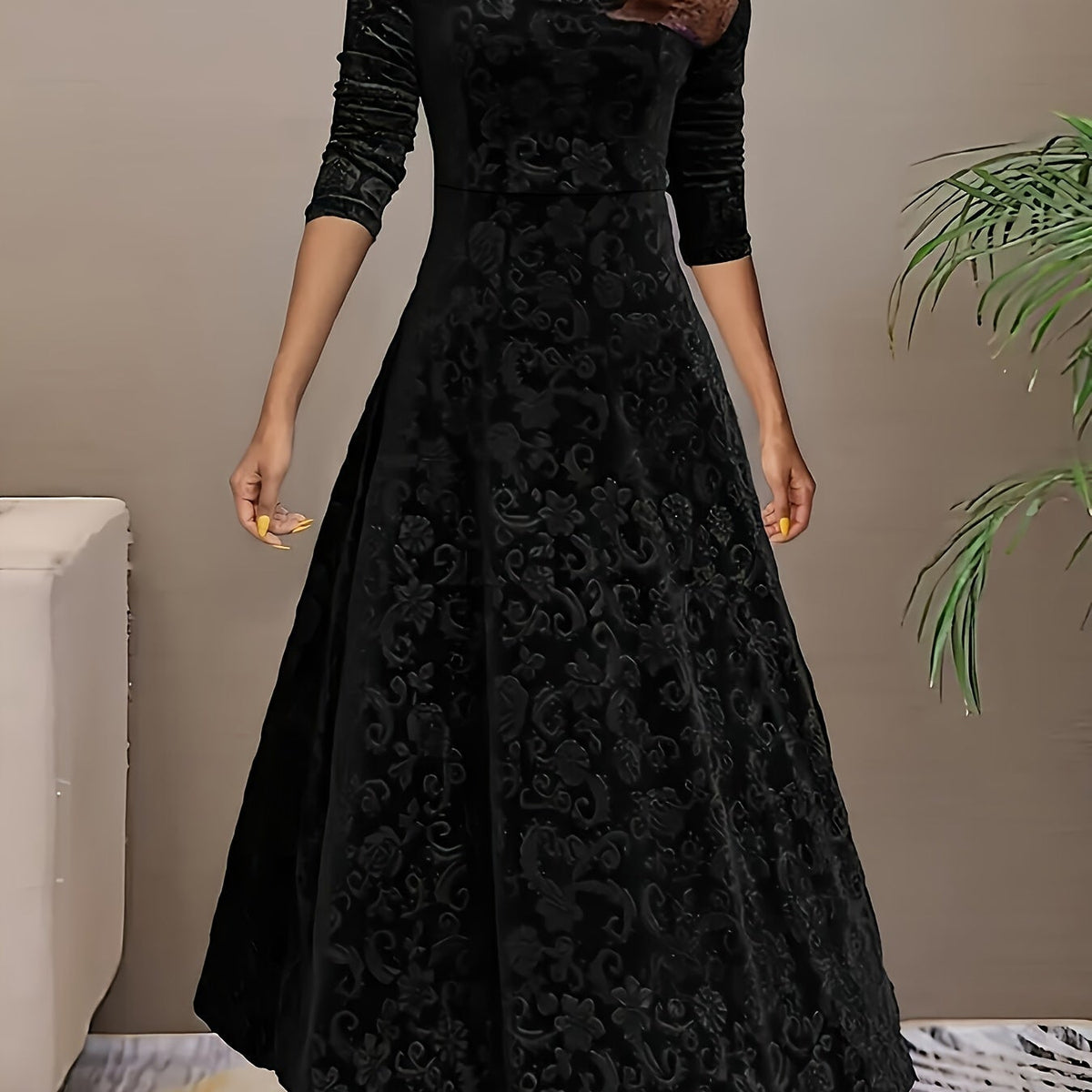 Nicola™ Elegant Velvet Dress