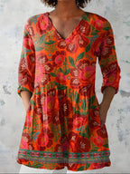 Priscilla | Long Blouse with V-Neck