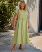 Awaline | Minimal Short Sleeve Relaxed Midi Dress