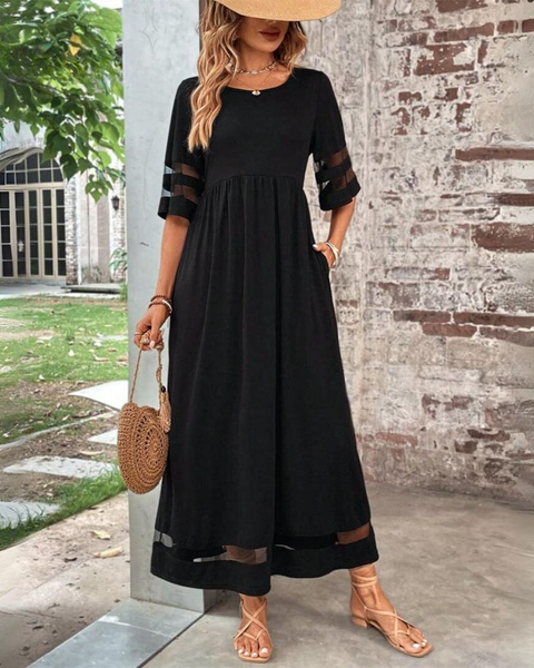Aubrey™ – Flattering Tummy-Smoothing Midi Dress