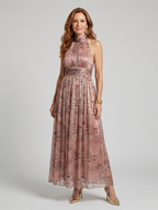 Ellis & Johnson™  | Textured Finish Sleeveless Midi Dress
