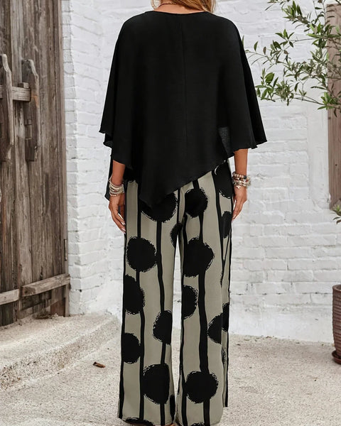 Kalliope -  Comfortable Elastic Waist Two-Piece Set