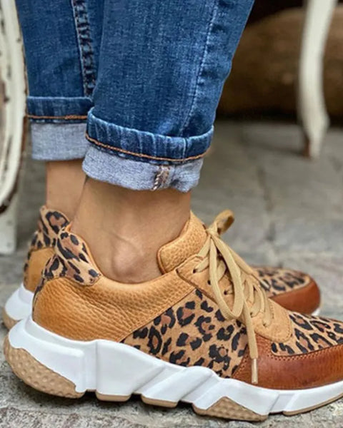 Ember | Comfortable Leopard Sneakers
