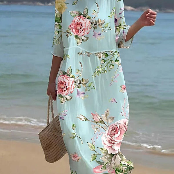 Keely | Sunset Flower Dress