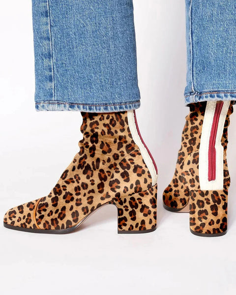 MID-HEEL PRINTED ANKLE BOOT