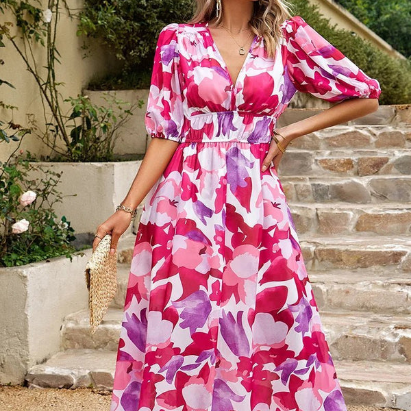 Allison | Elegant Floral Dress