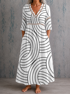 Helen | Floral Linnen Maxi Dress