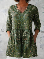 Cecelia | Long Blouse with V-Neck