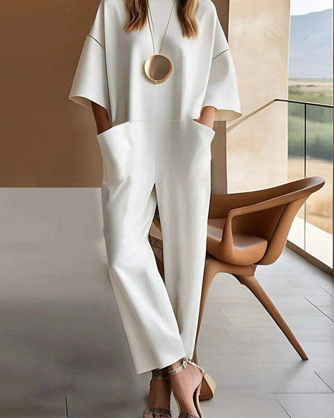 Emmy™ Elegant Short-Sleeve Jumpsuit