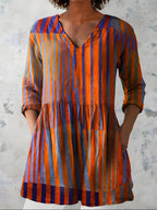 Amaia | Long Blouse with V-Neck