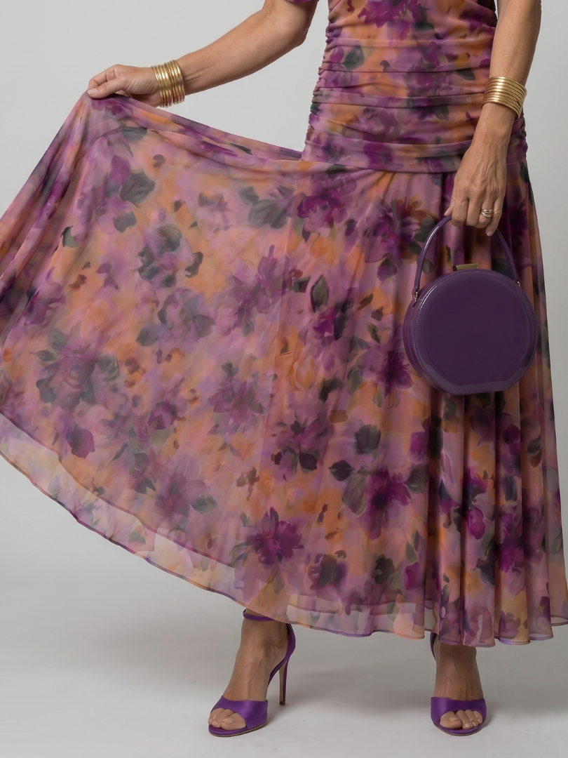 Ellis & Johnson™  | Off Shoulder Flow Midi Dress