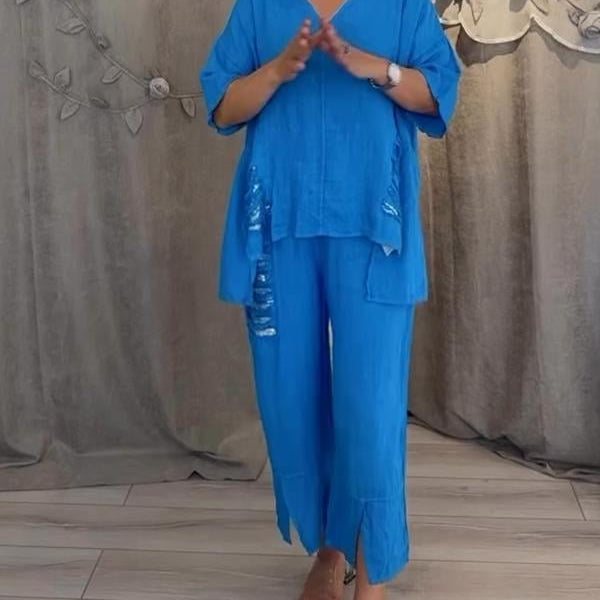 BIANCA | Elegant Two-Piece Summer Set For The Sunny Days