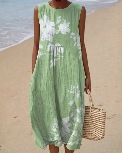 Marion | Natural Midi Dress