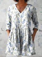 Lenora | Long Blouse with V-Neck