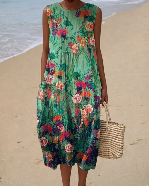 Florence | Floral Midi Dress