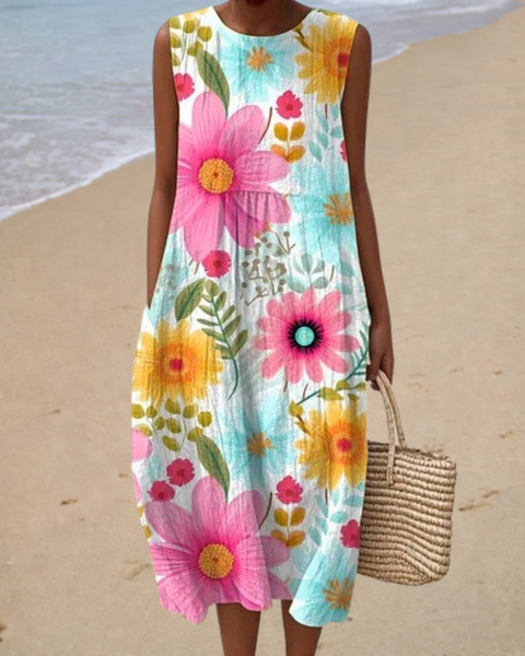 Adélaïde | Floral Midi Dress