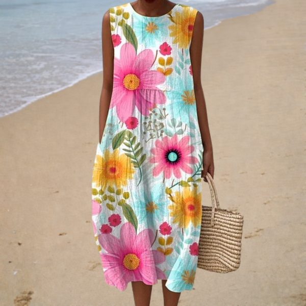 Adélaïde | Floral Midi Dress