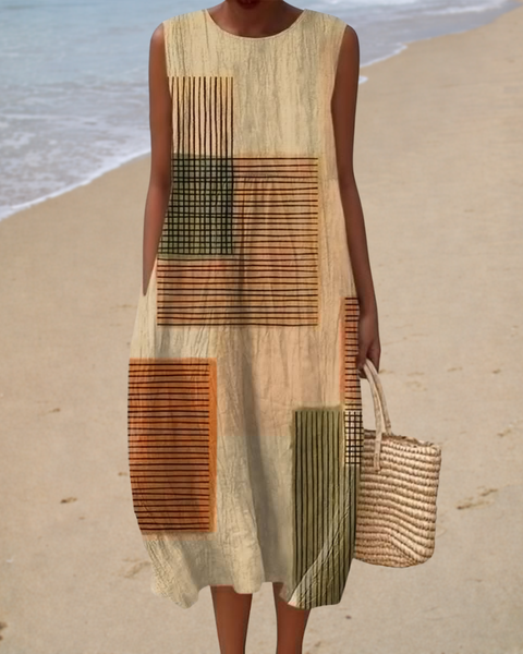 Aurélie | Graphic Midi Dress