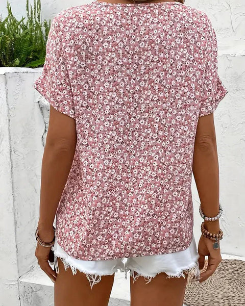 Wolena | Wildflower Notch Blouse