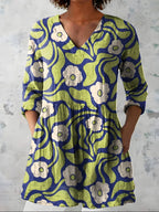 Stephanie | Long Blouse with V-Neck
