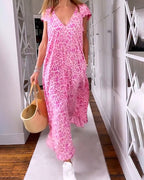Victoria | V-Neck Maxi Dress