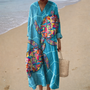 Marina | Long Dress with Turtle Pattern