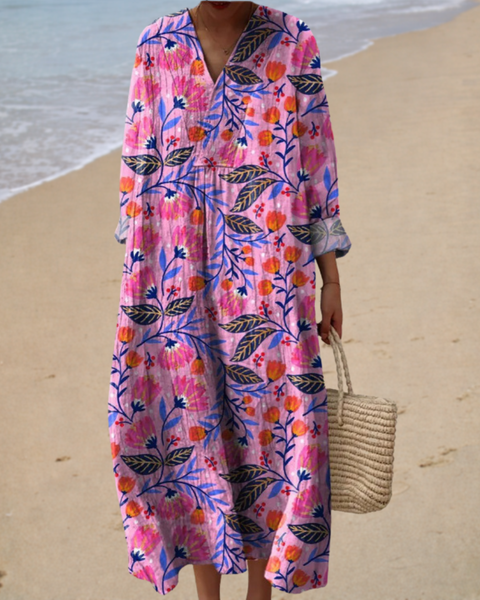 Isabelle | Long Floral Bohemian Dress