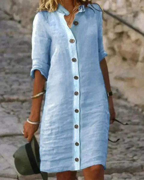 Avera | Breezy Comfort Shirt Dress
